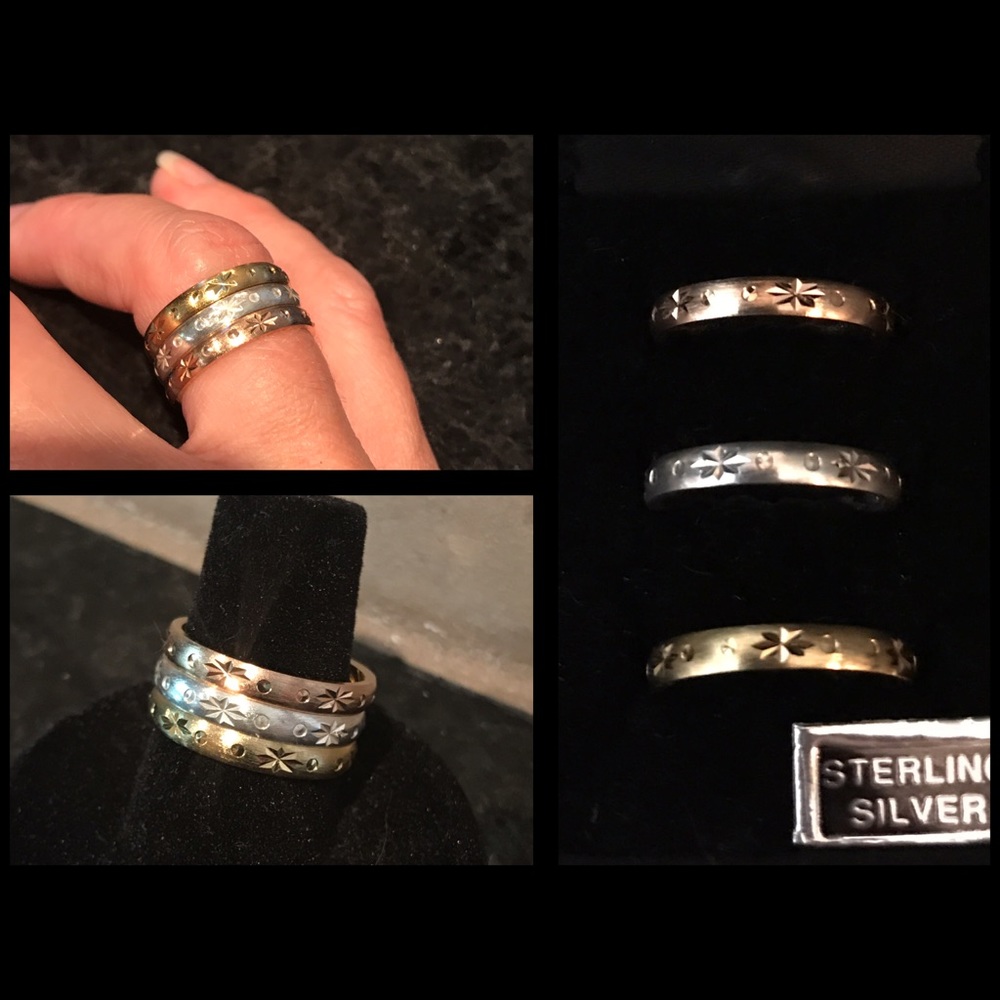 Sterling Silver Stackable Ring Set - image 1